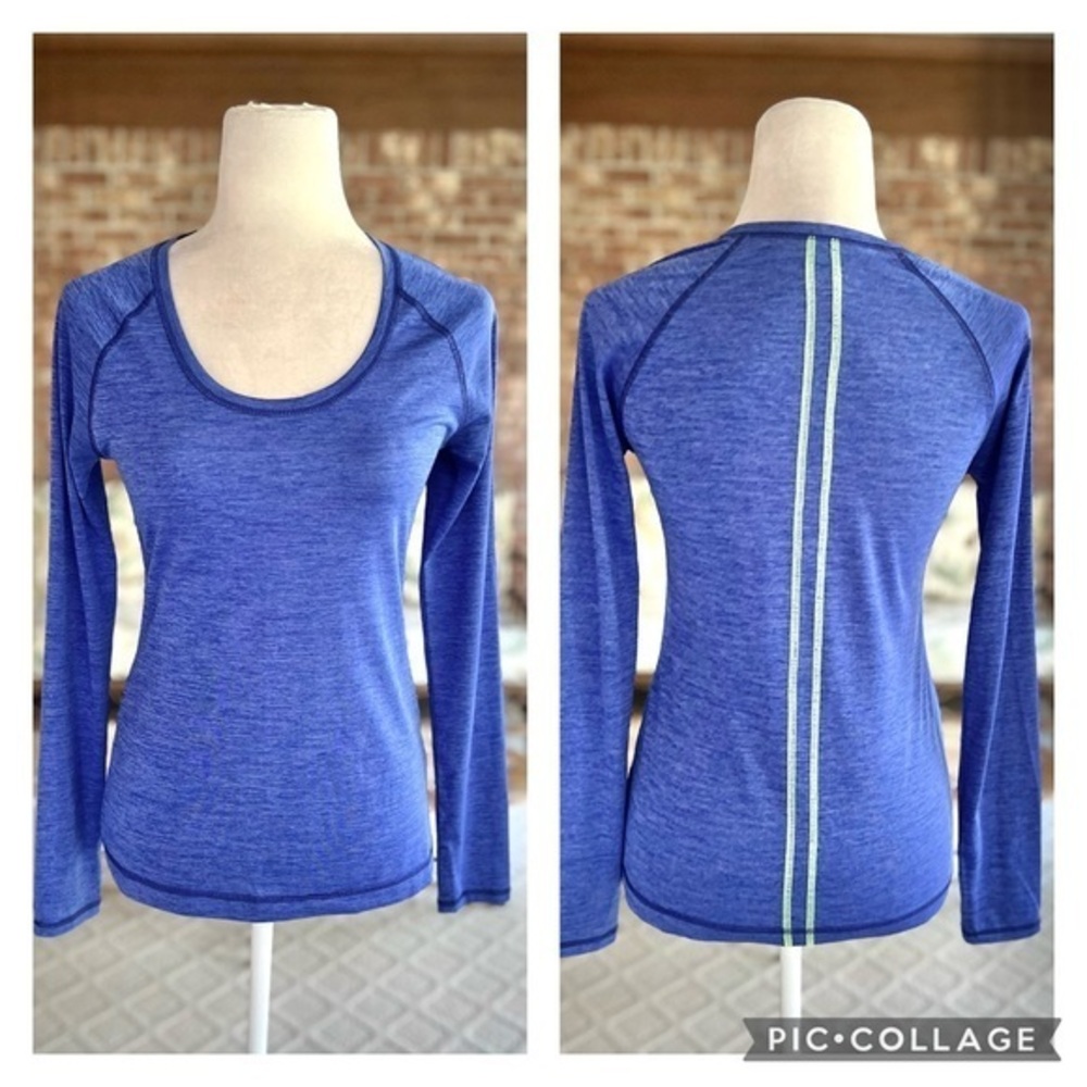 Zella Blue Long Sleeve Tee